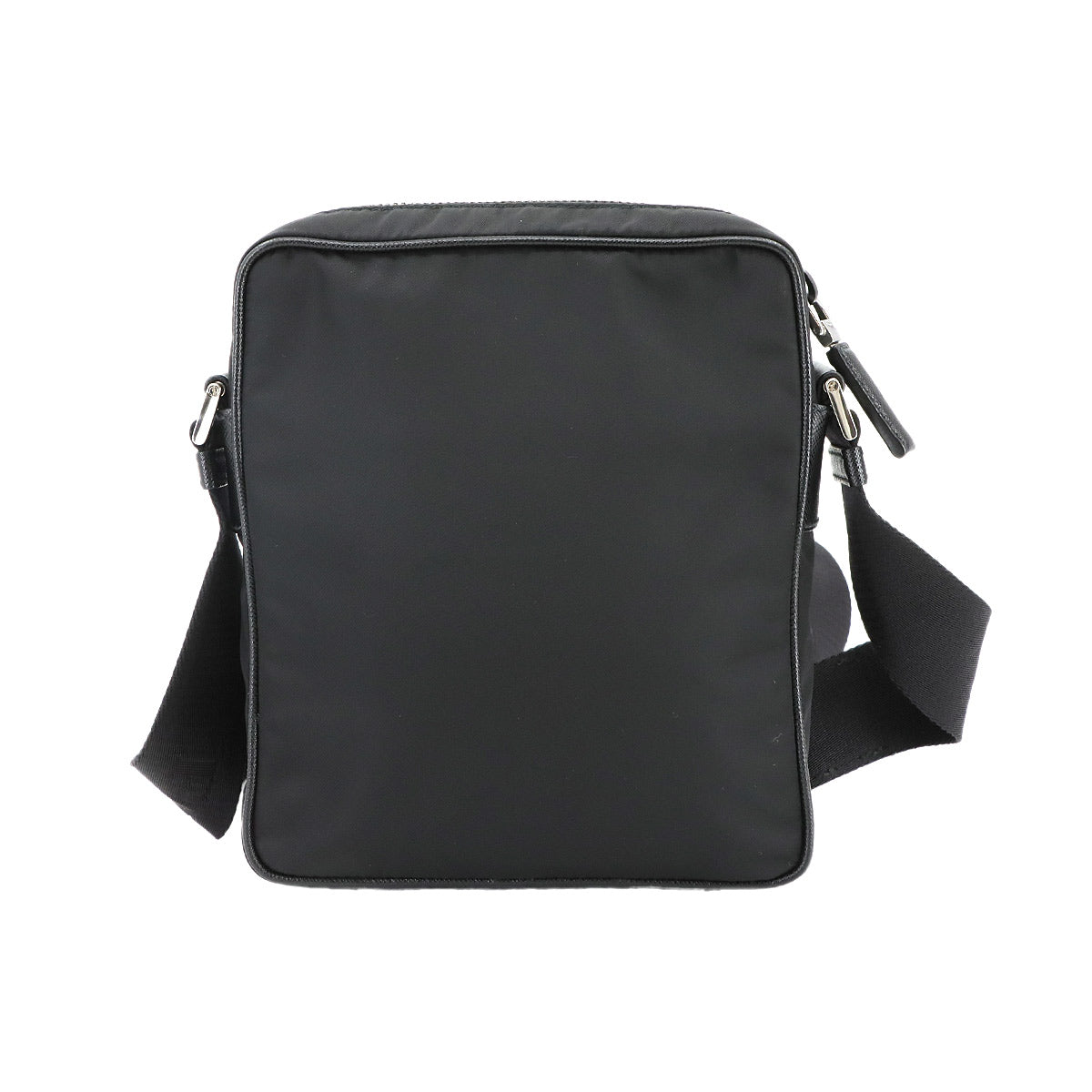 Shoulder Bag Nylon Saffiano Leather Nero Black 2VH112 Purse