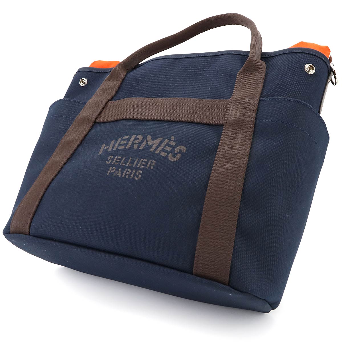 Sac De Pansage Groom 2way Tote Shoulder Bag Canvas Navy