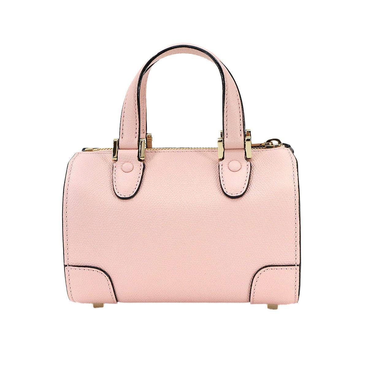 Babila Boston Micro Bag Hand Shoulder Leather Pink