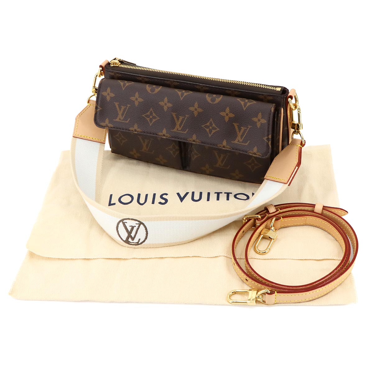 Monogram Viva Cite Shoulder Bag Brown M46999 Purse