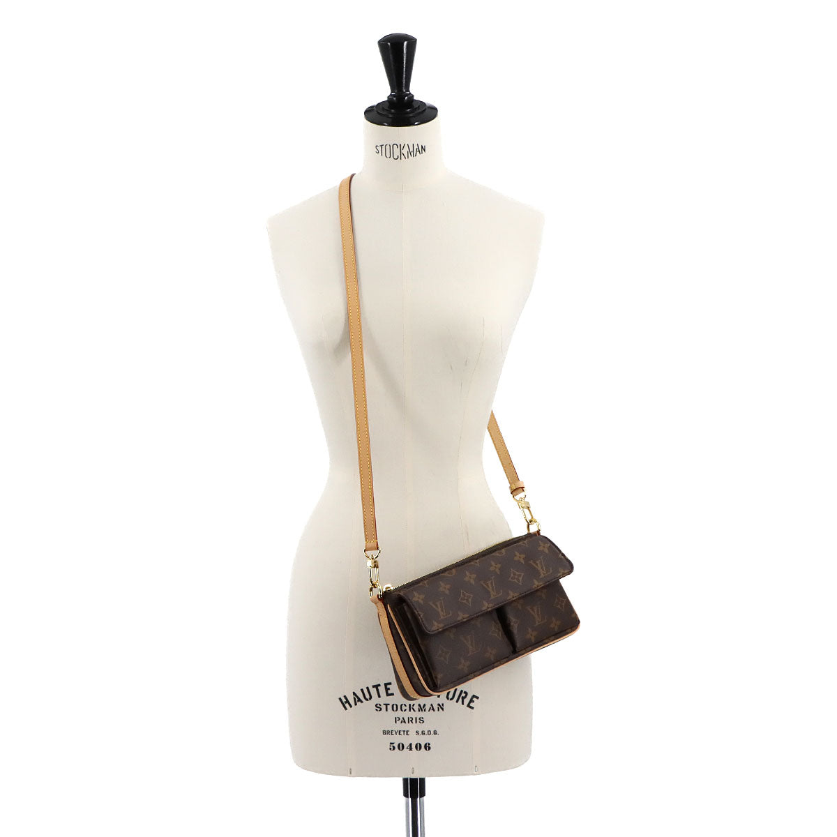 Monogram Viva Cite Shoulder Bag Brown M46999 Purse