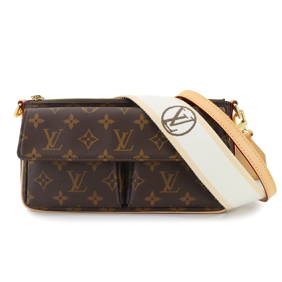 Monogram Viva Cite Shoulder Bag Brown M46999 Purse