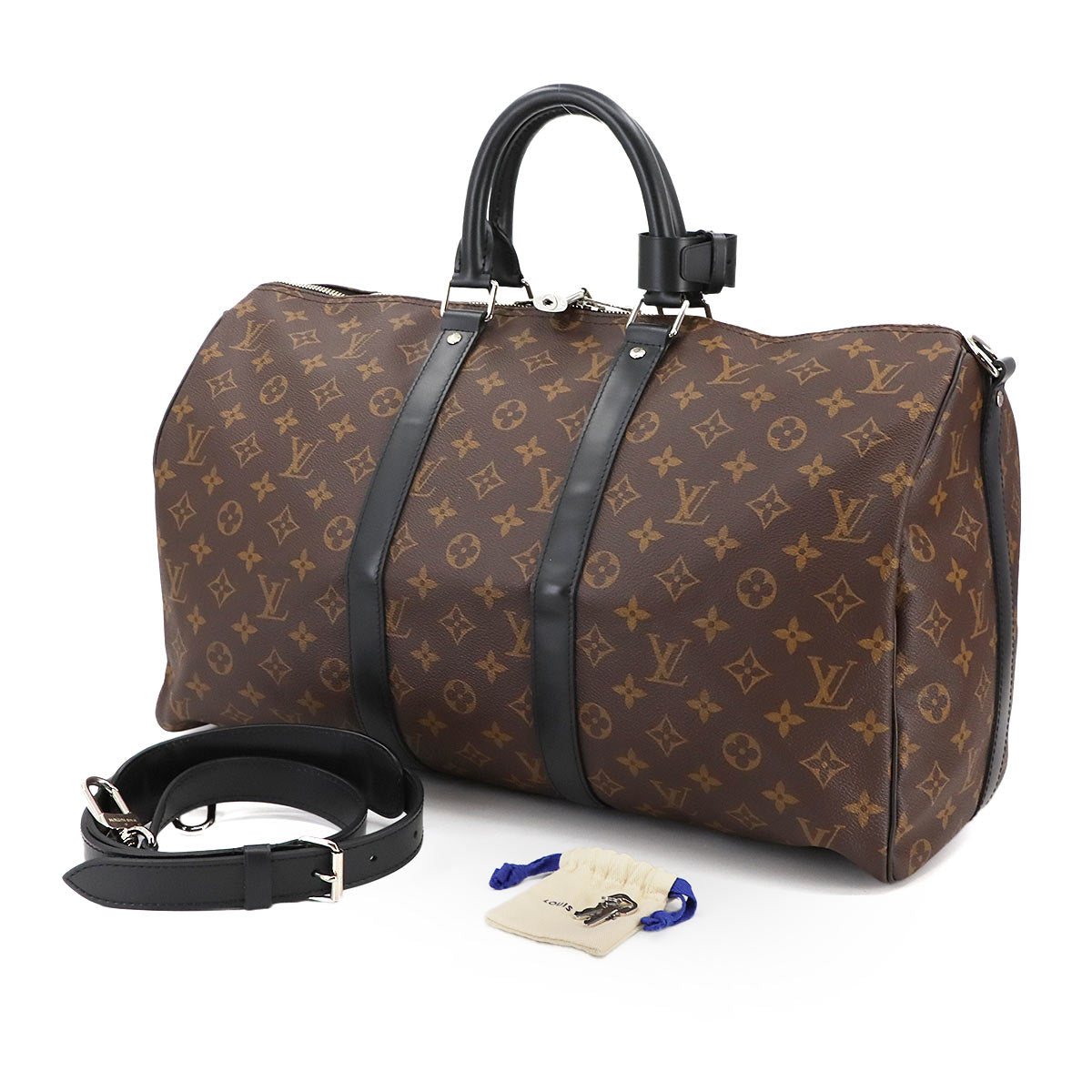 Monogram Macassar Keepall Bandouliere 45 Luggage M56711