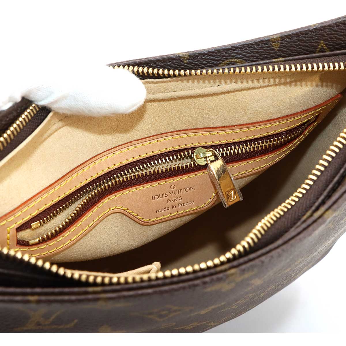 Monogram Looping MM Shoulder Bag Brown M51146 Purse