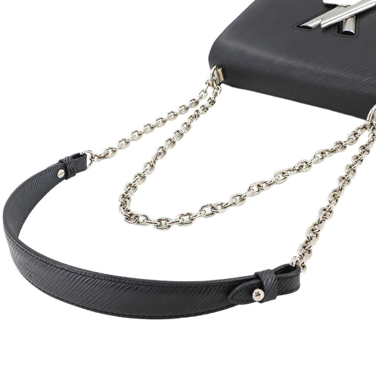 Epi Twist MM Chain Shoulder Bag Leather Noir M50282 Purse