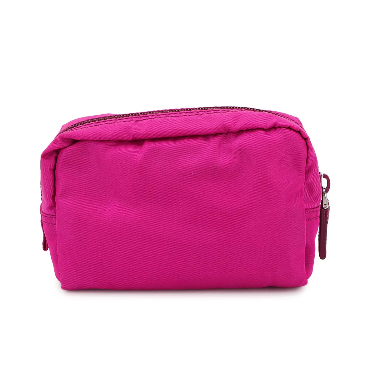 Pouch Nylon Saffiano Leather Pink