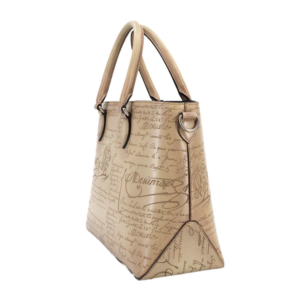 Calligraphy Toujours XS Tote Shoulder Bag Scritto Leather