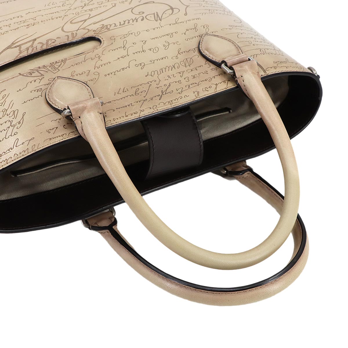 Calligraphy Toujours XS Tote Shoulder Bag Scritto Leather