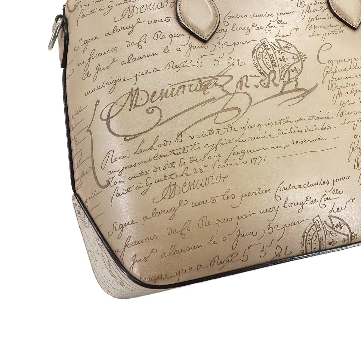 Calligraphy Toujours XS Tote Shoulder Bag Scritto Leather