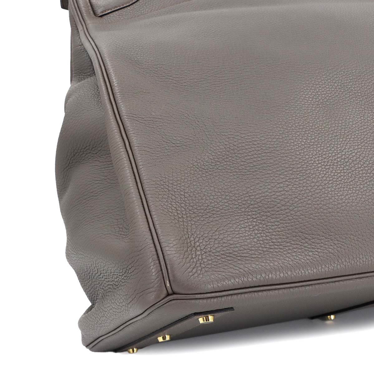 Haut a Courroies 55 SPO Personal Togo Etain Hand Bag Purse