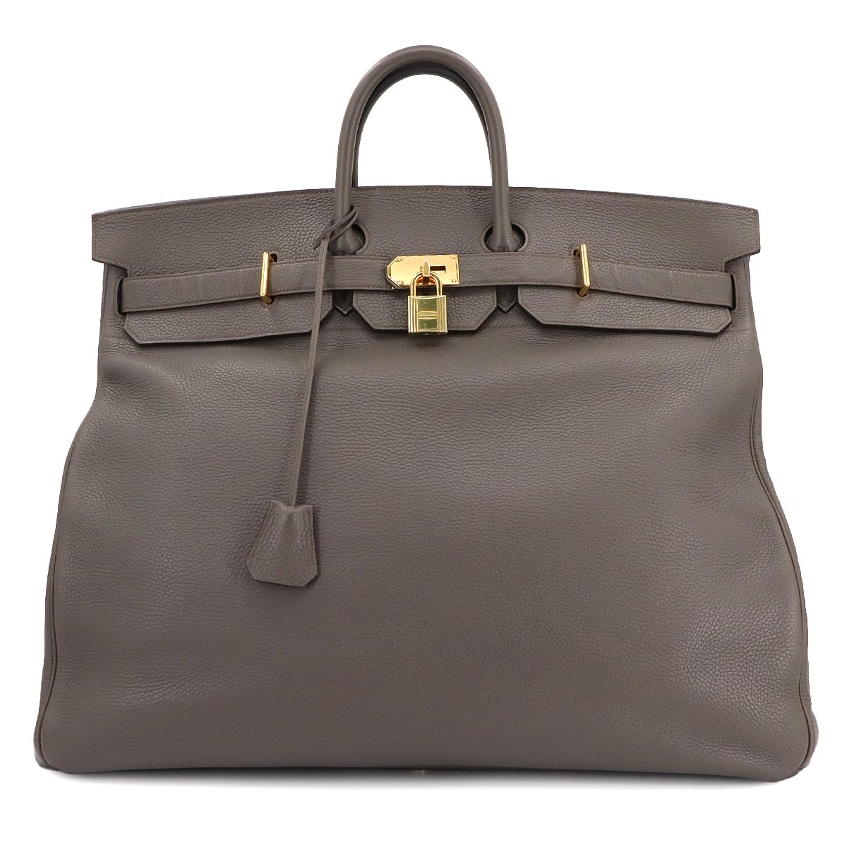 Haut a Courroies 55 SPO Personal Togo Etain Hand Bag Purse