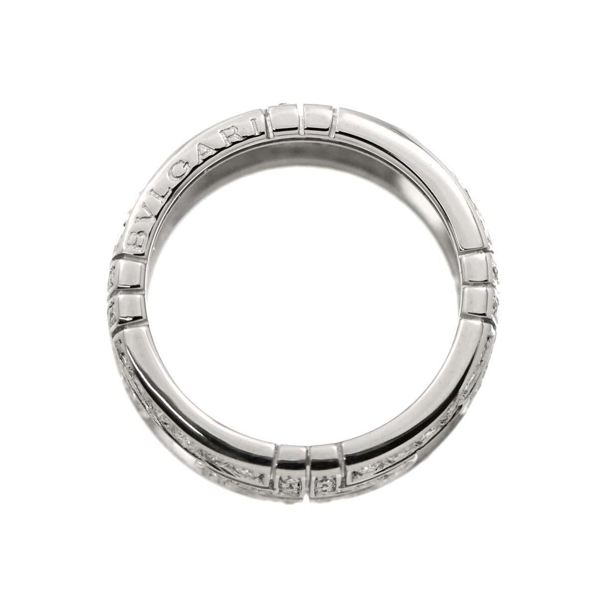 Parentesi Diamond Ring 18K White Gold 750 size53 6-6.25(US)