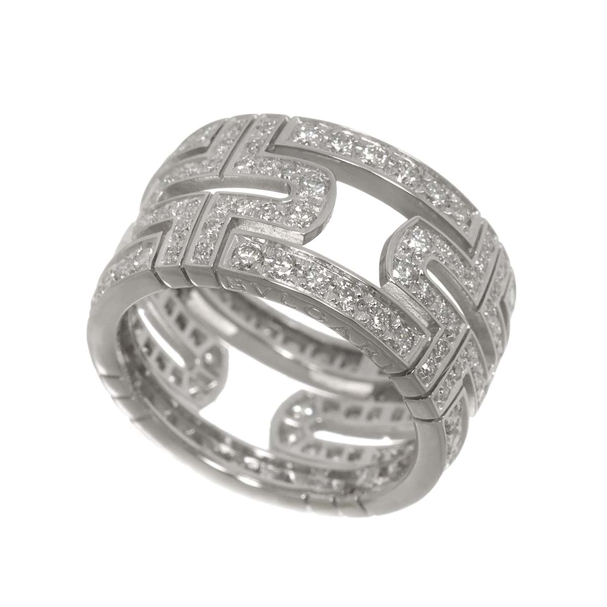 Parentesi Diamond Ring 18K White Gold 750 size53 6-6.25(US)