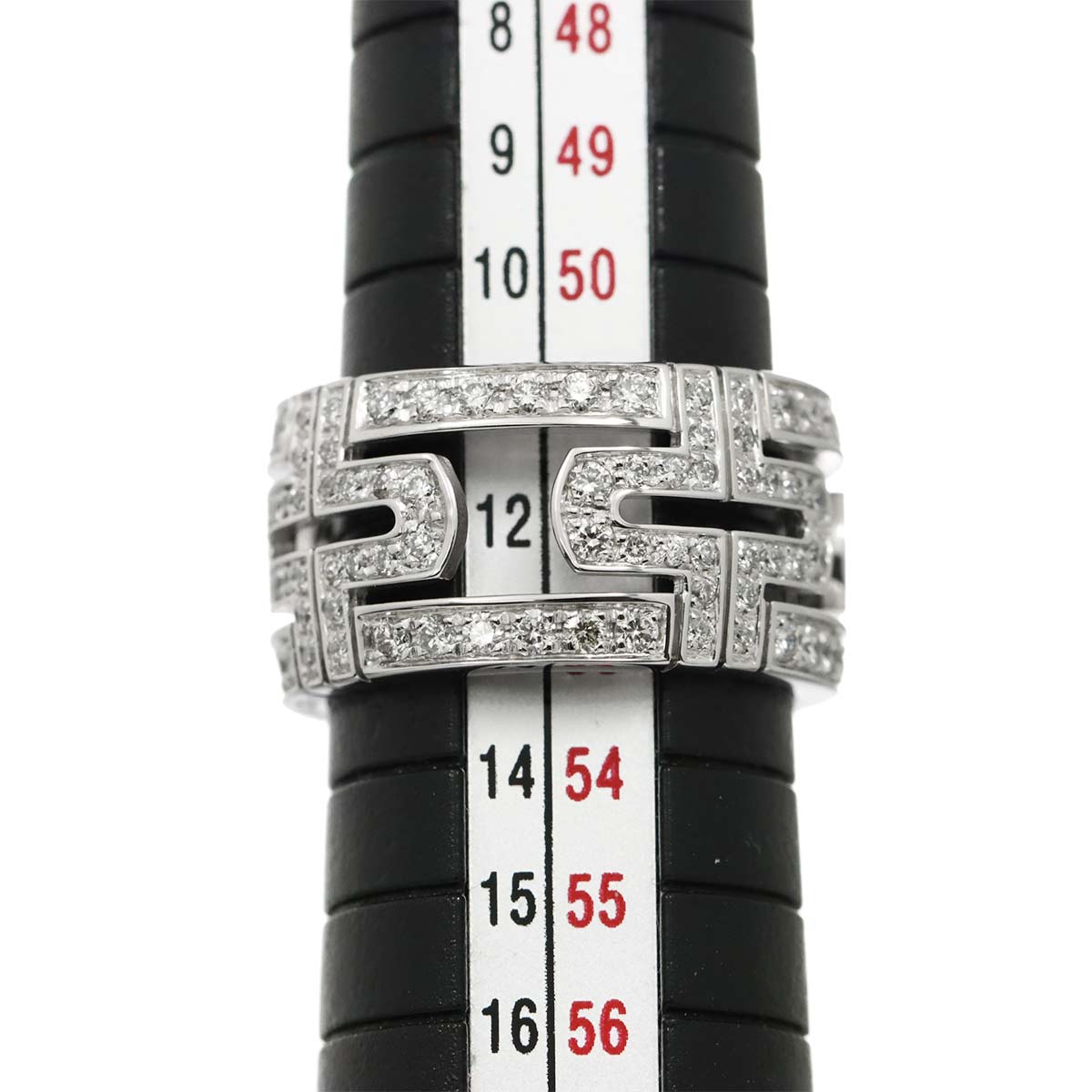 Parentesi Diamond Ring 18K White Gold 750 size53 6-6.25(US)