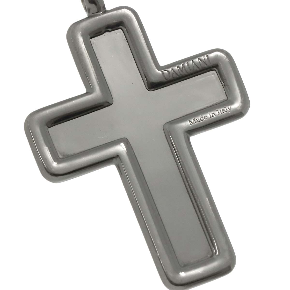 Belle Epoque Diamond Cross Necklace 18K WG 750