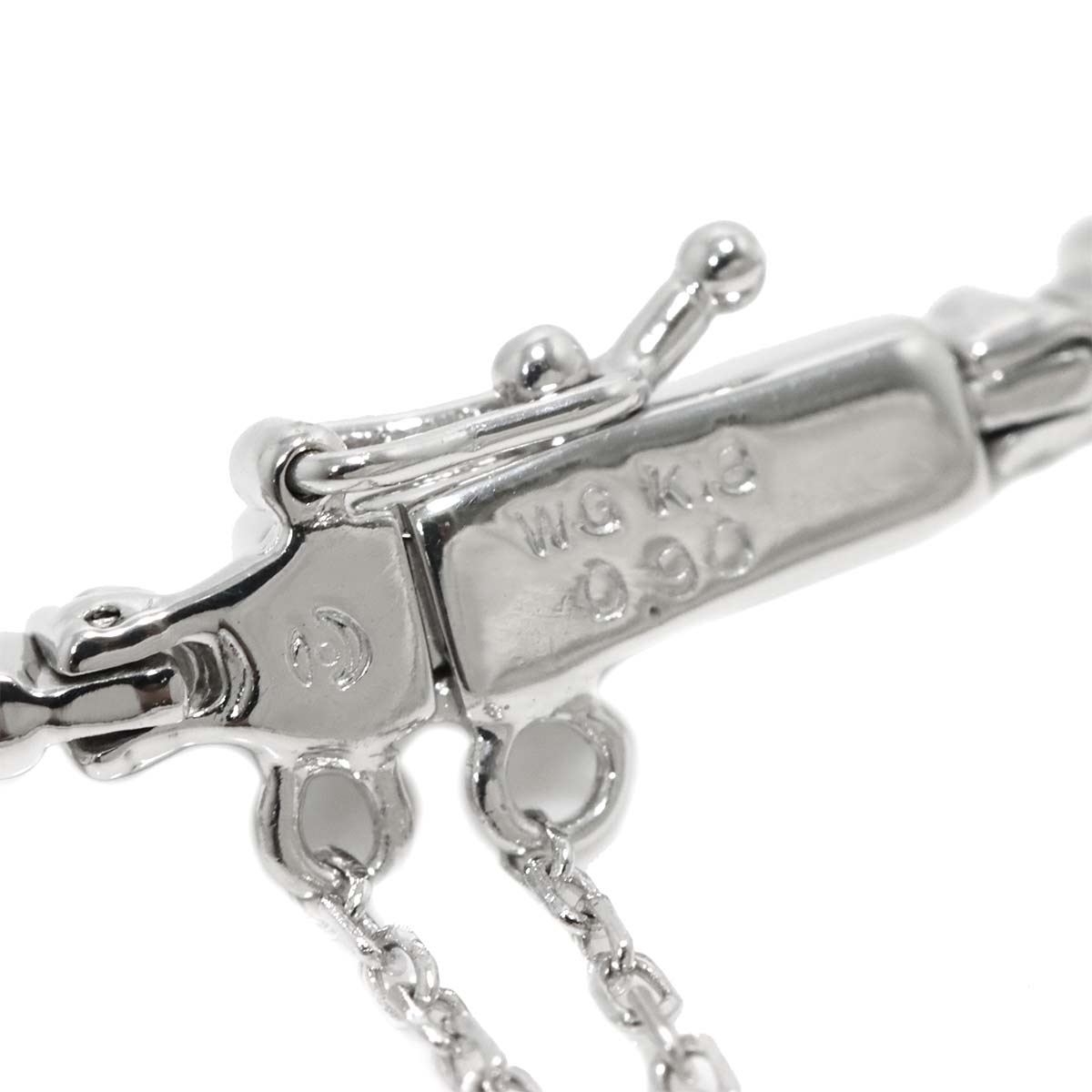 Diamond 0.90ct Bracelet 18K White Gold 750