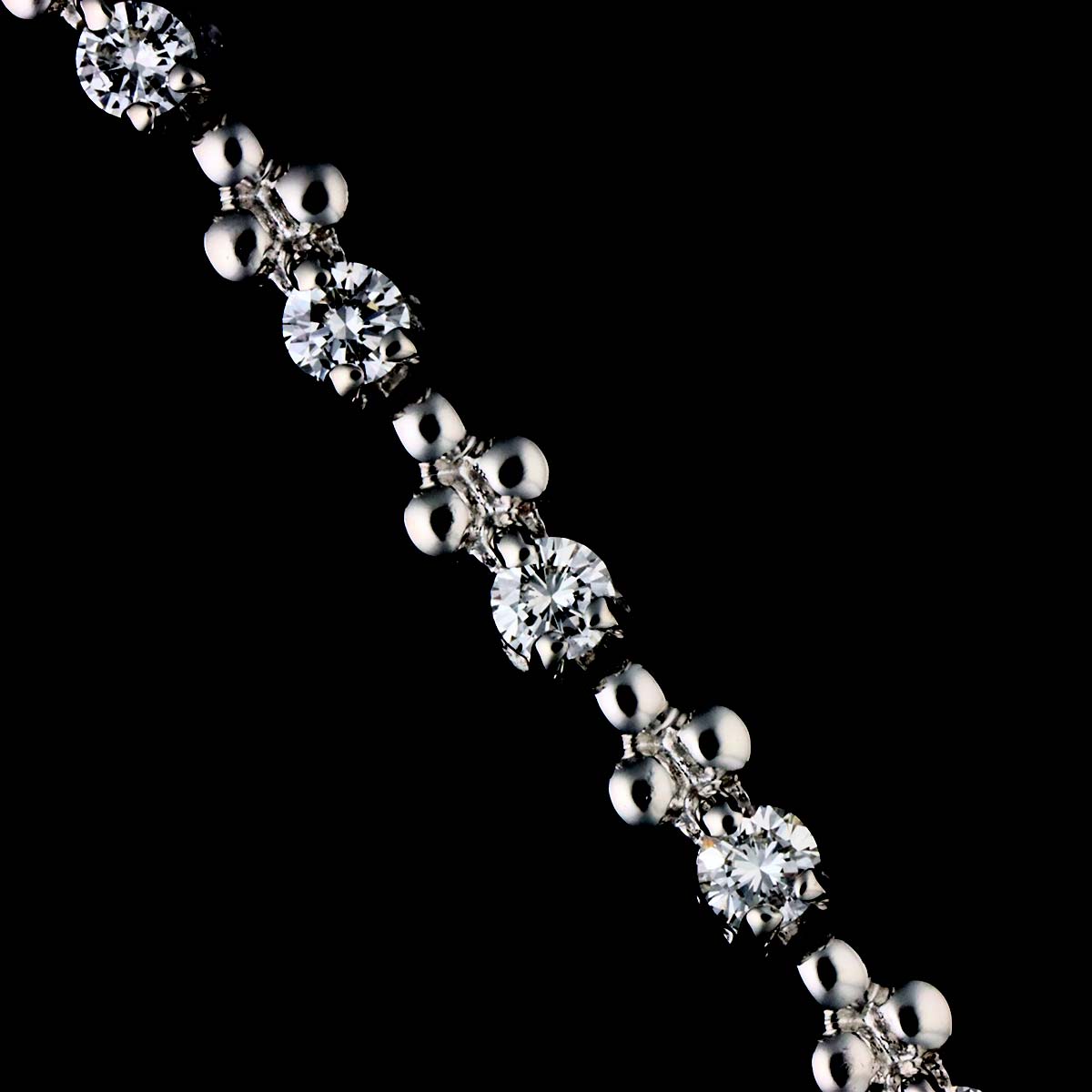 Diamond 0.90ct Bracelet 18K White Gold 750