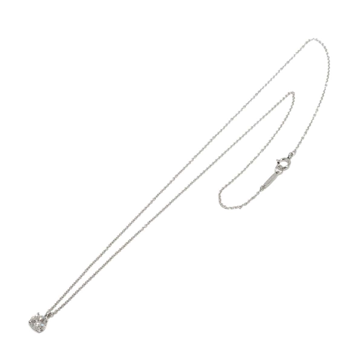 Solitaire Diamond Necklace Platinum