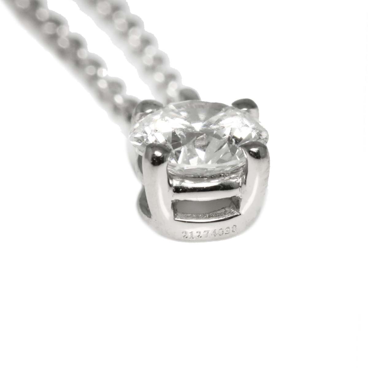 Solitaire Diamond Necklace Platinum