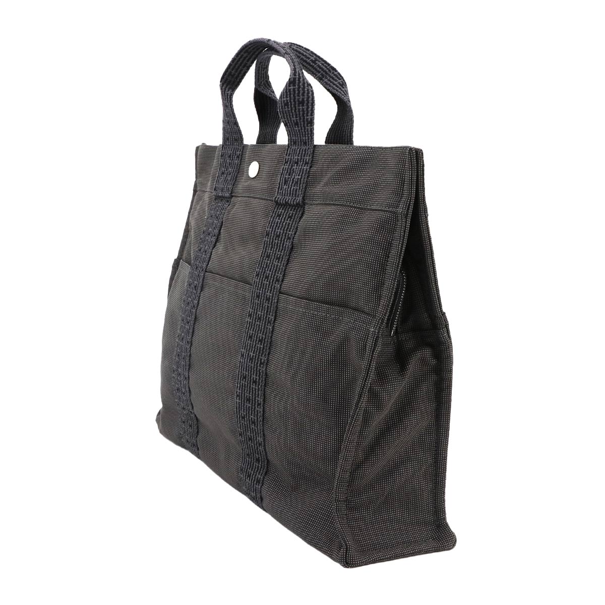 Herline Tote MM Bag Canvas Gray Unisex Purse
