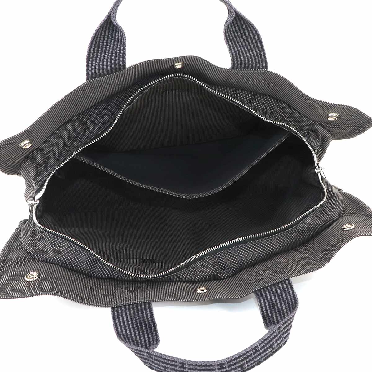 Herline Tote MM Bag Canvas Gray Unisex Purse