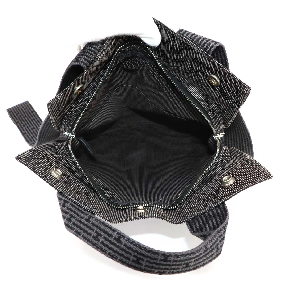 Her Line Ad PM Backpack Canvas Gray Purse