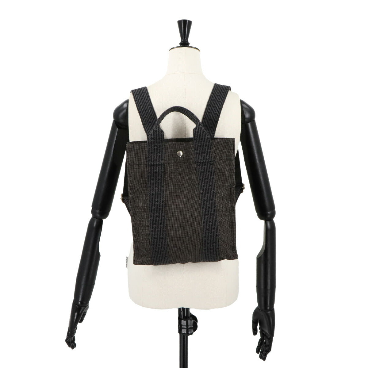 Her Line Ad PM Backpack Canvas Gray Purse