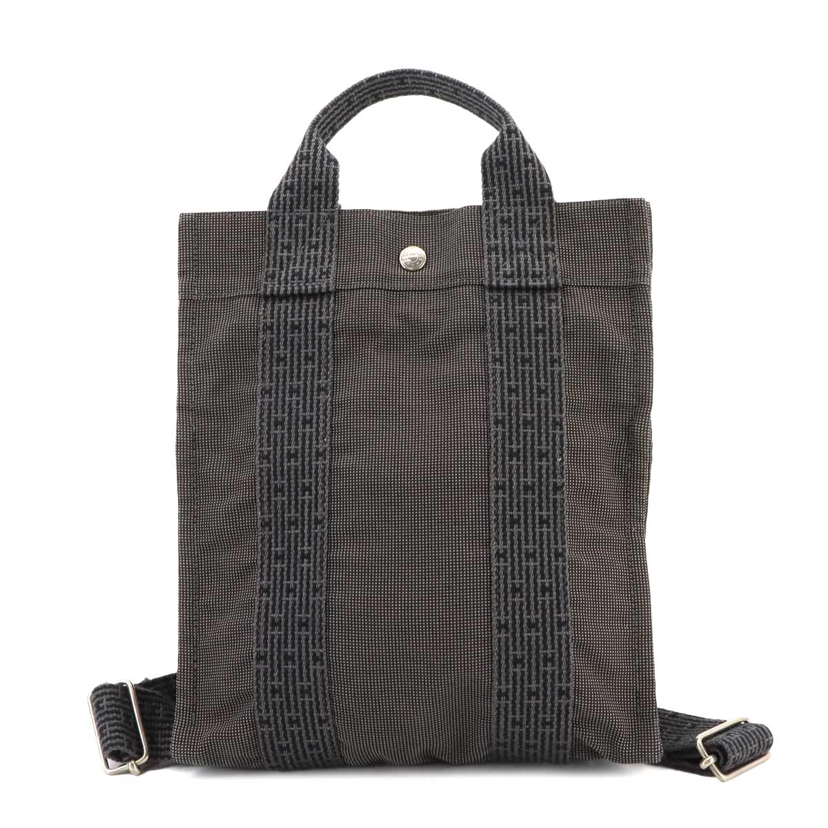 Her Line Ad PM Backpack Canvas Gray Purse