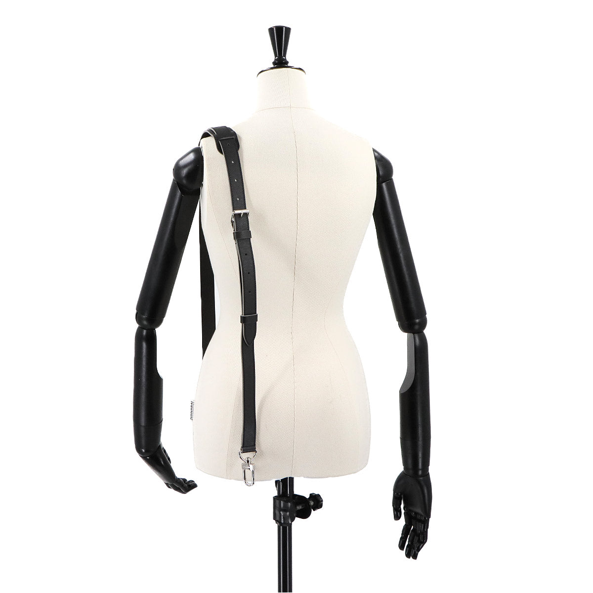 Taiga Shoulder Strap Leather Black Gray