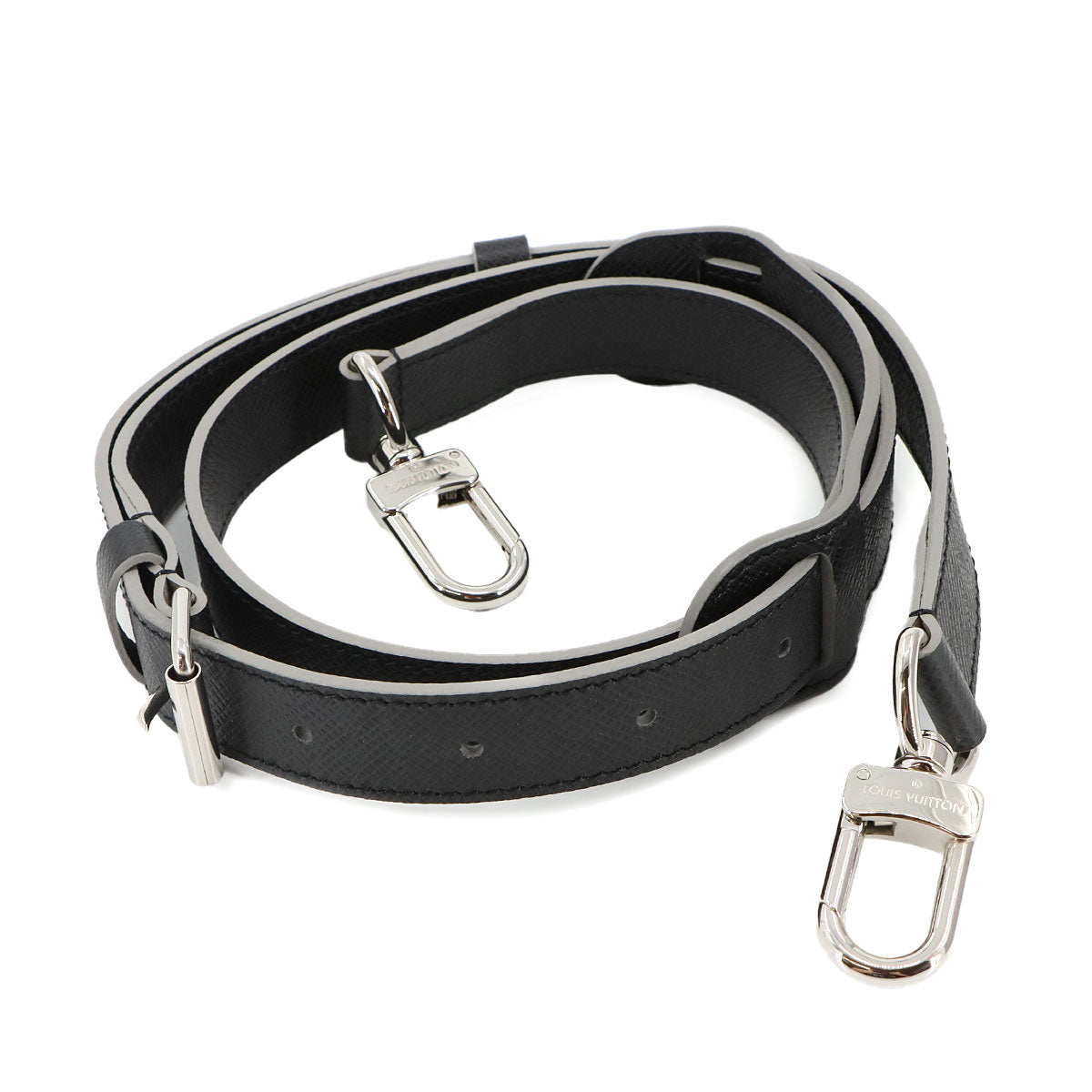 Taiga Shoulder Strap Leather Black Gray