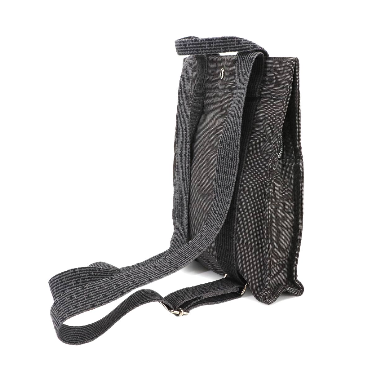 Her Line Ad PM Backpack Canvas Gray Purse