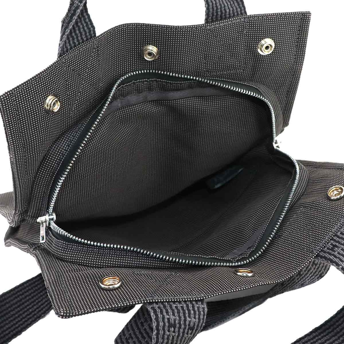 Her Line Ad PM Backpack Canvas Gray Purse