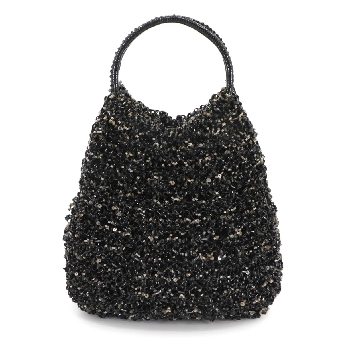 Wire Hand Bag PVC Black Purse