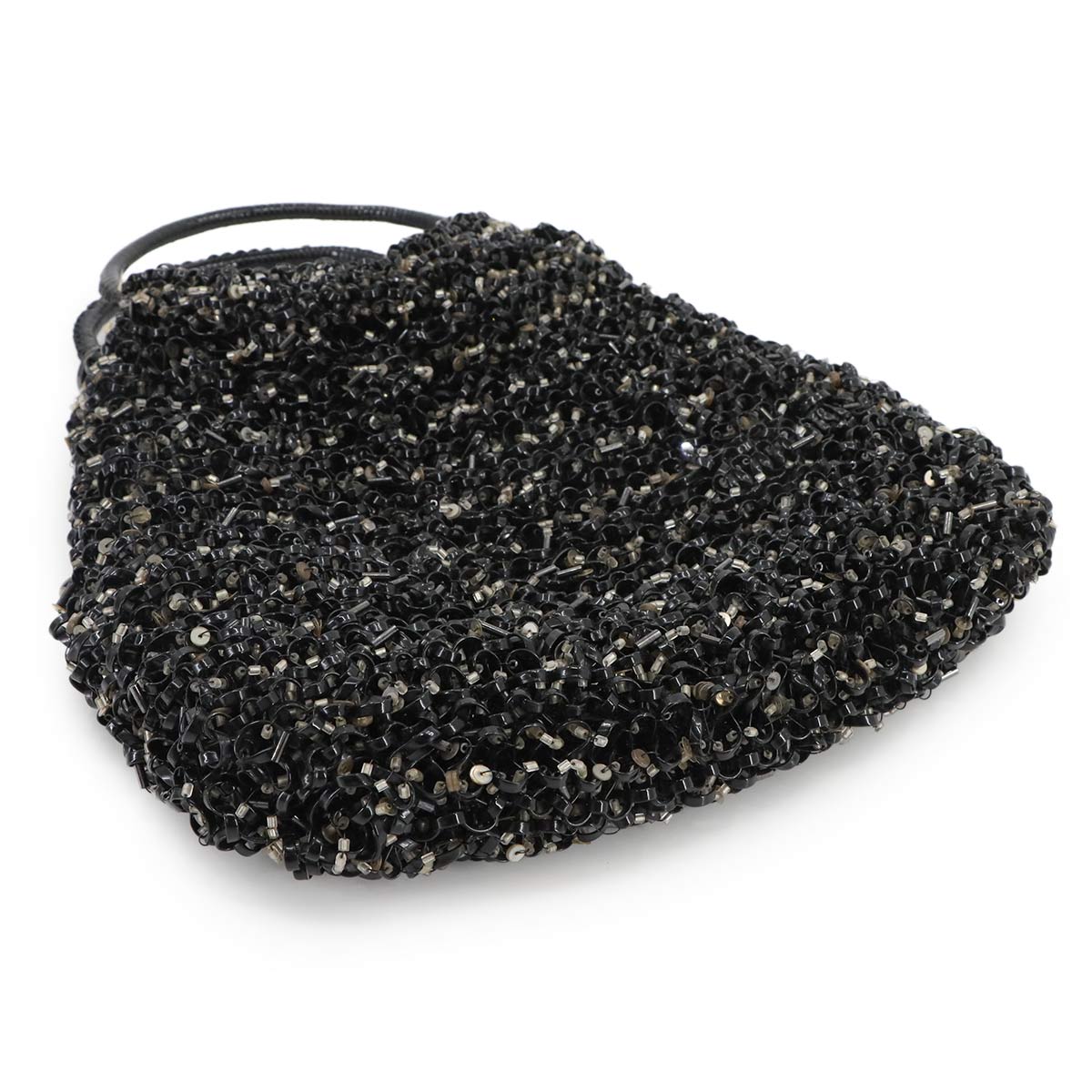 Wire Hand Bag PVC Black Purse