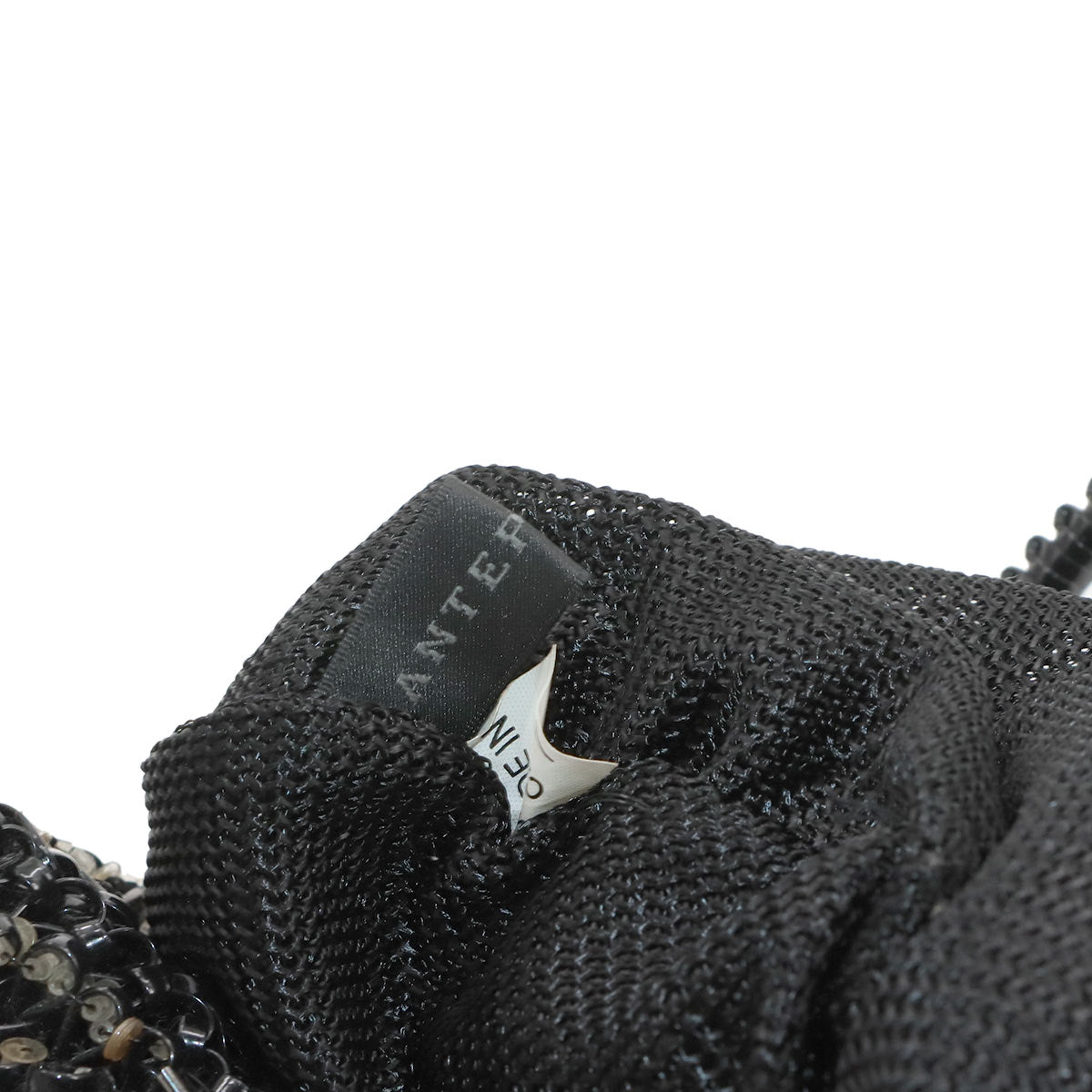 Wire Hand Bag PVC Black Purse