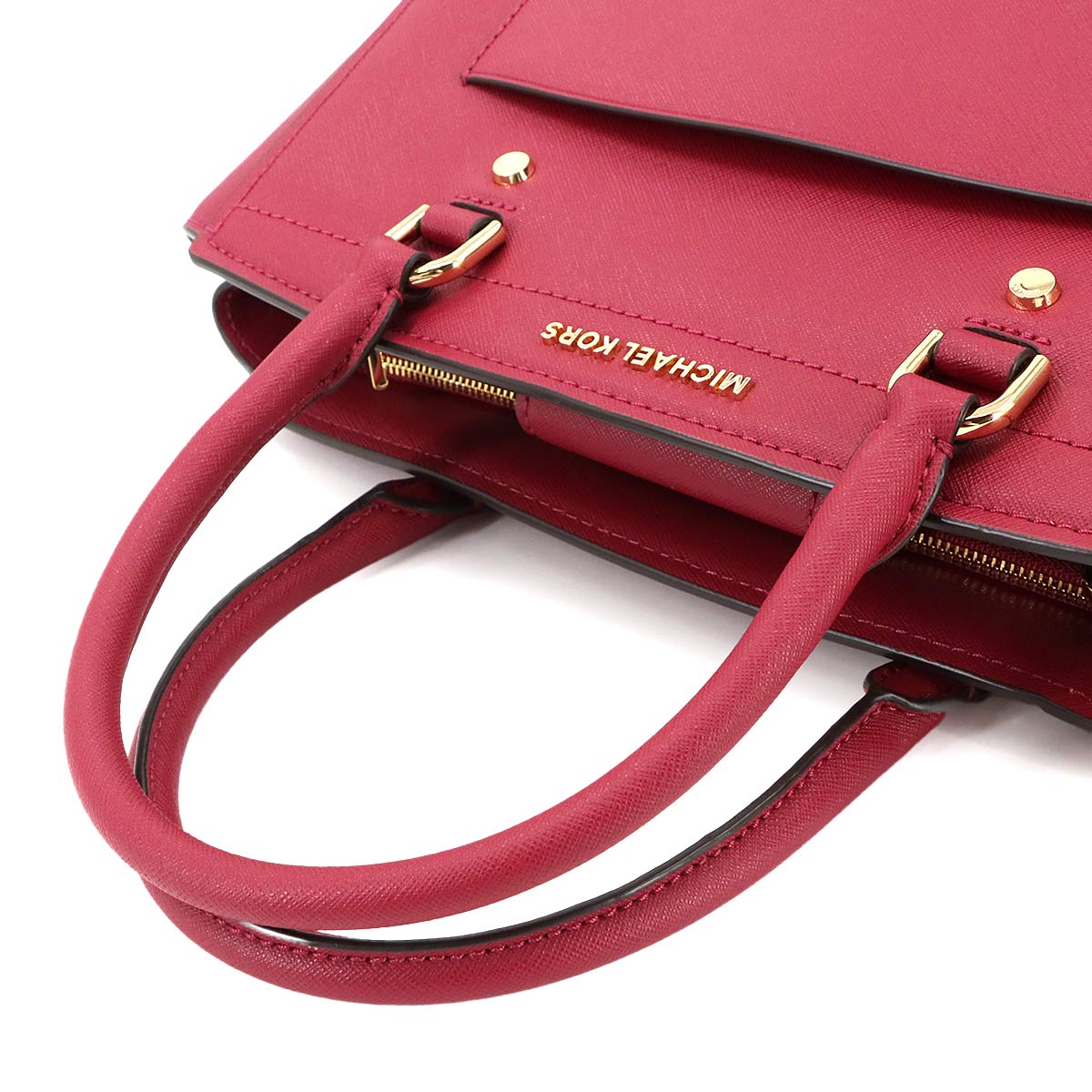 MICHAEL KORS Hand Shoulder Bag Leather Pink Purse