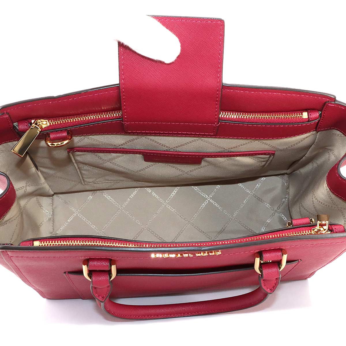 MICHAEL KORS Hand Shoulder Bag Leather Pink Purse