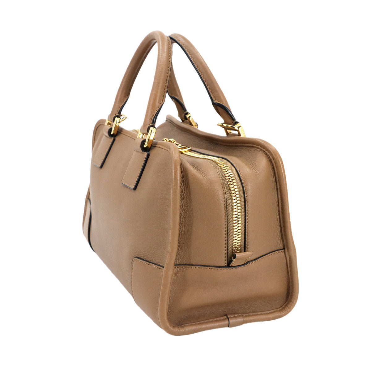 Amazona 28 Hand Shoulder Bag Leather Brown Anagram Purse