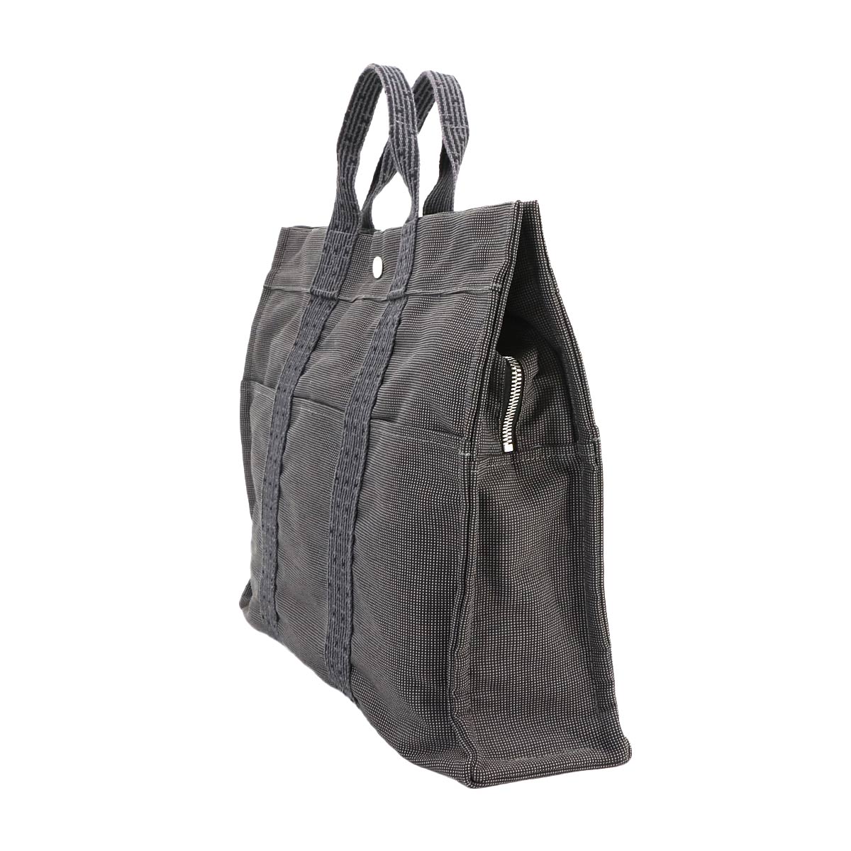 Herline Tote MM Bag Canvas Gray Unisex Purse