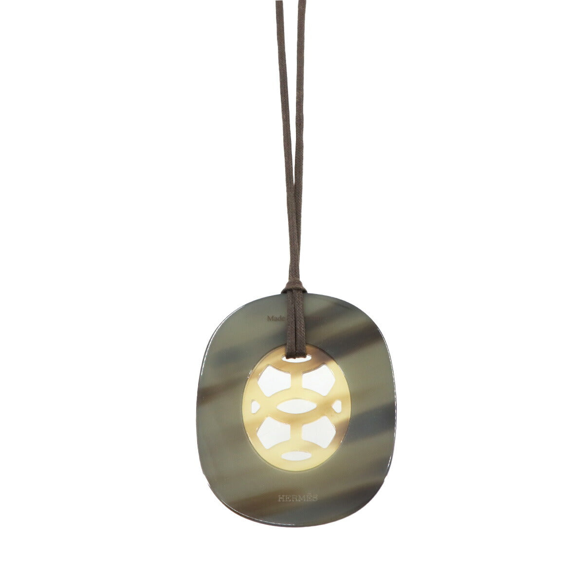 Lift GM Pendant Buffalo Horn Brown Purple Necklace