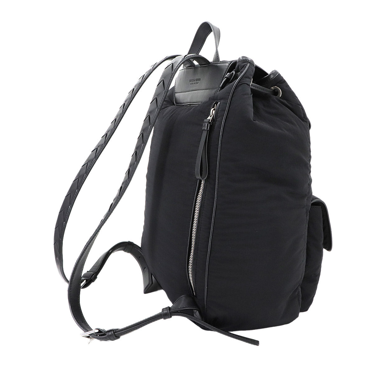 Crossroad Backpack Nylon Leather Black 806160