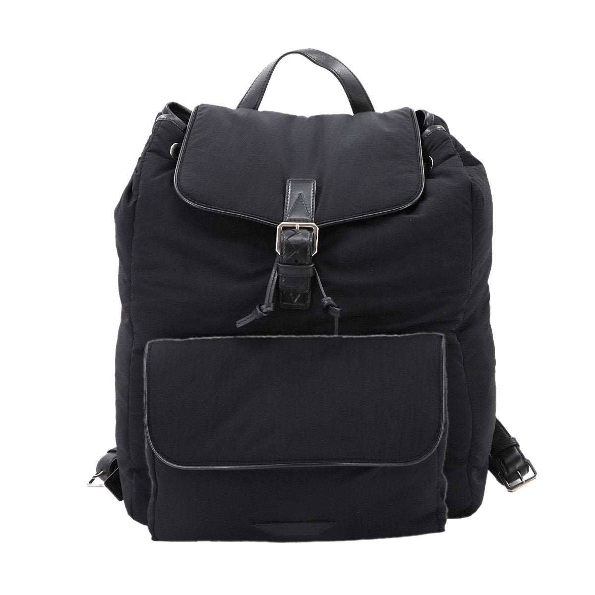 Crossroad Backpack Nylon Leather Black 806160