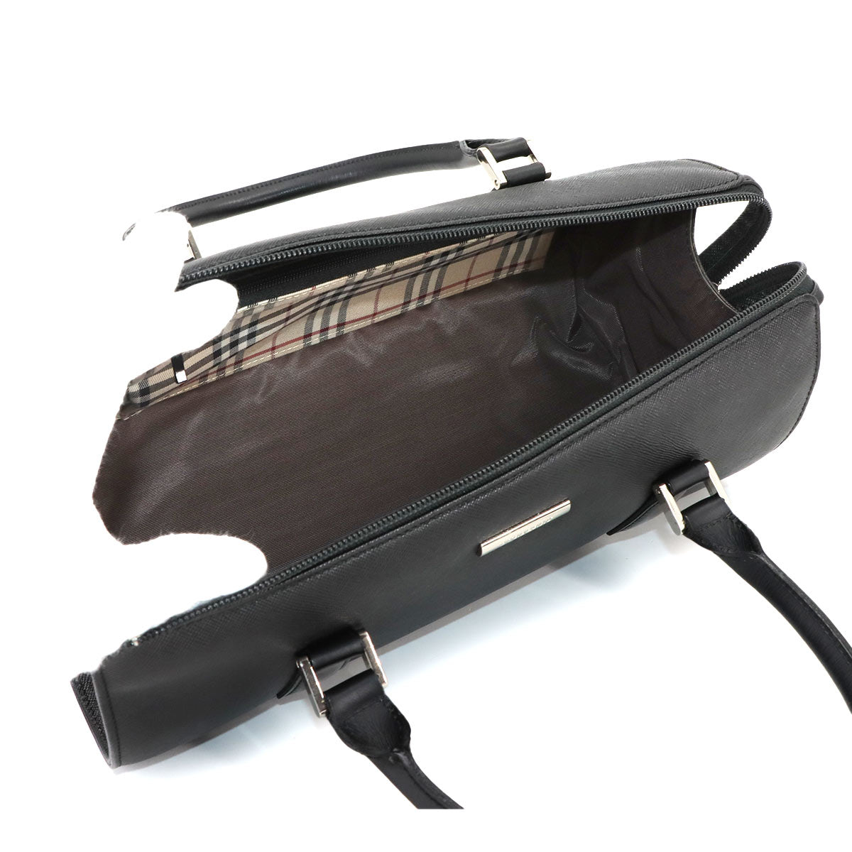 Hand Bag Leather Black Purse