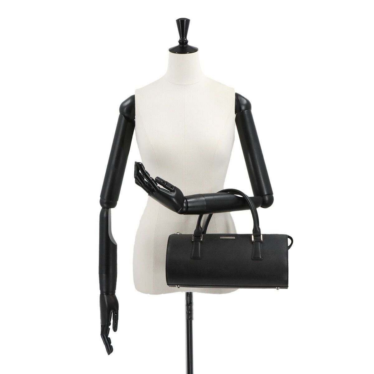 Hand Bag Leather Black Purse