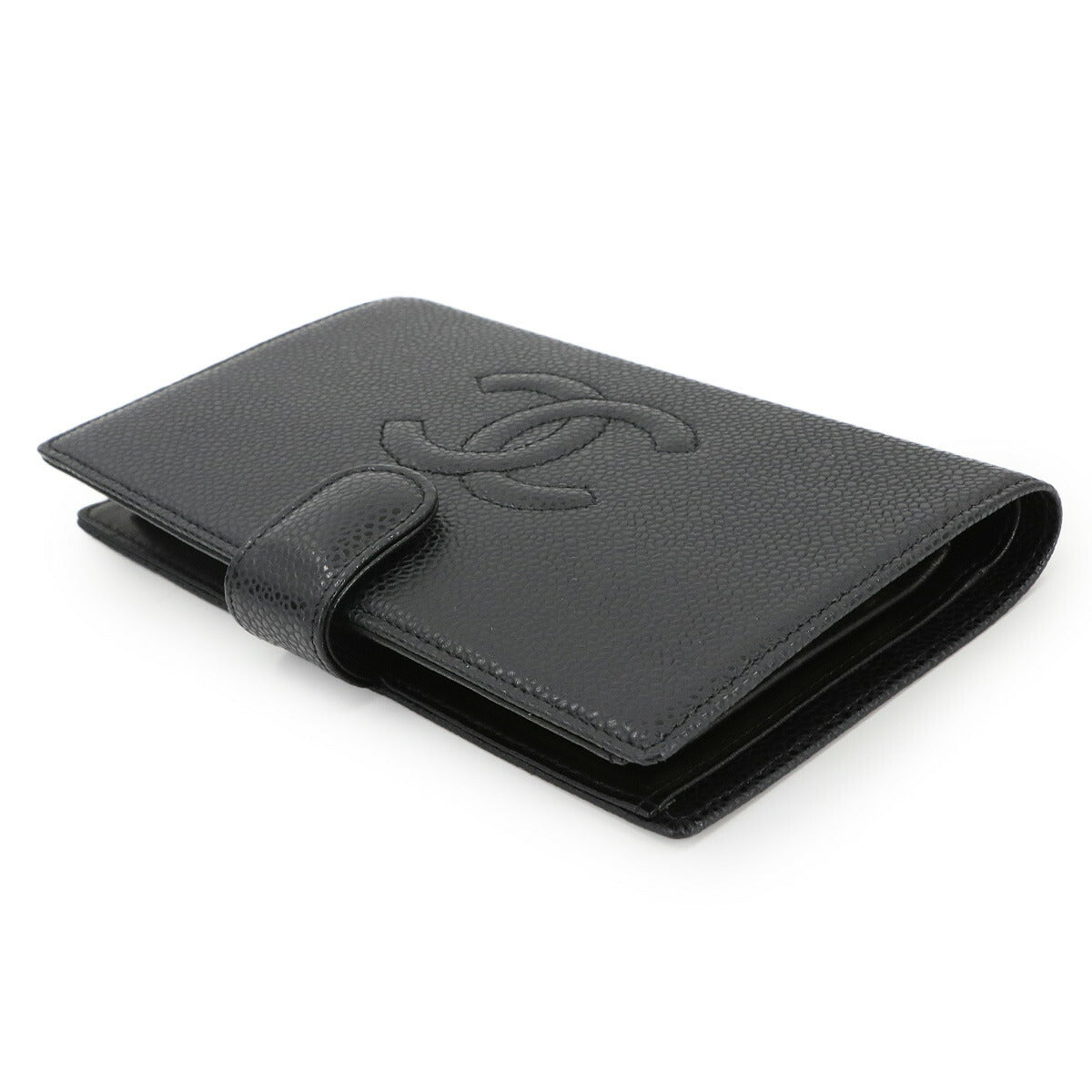 Long Wallet Leather Black A13498 Coco Logos