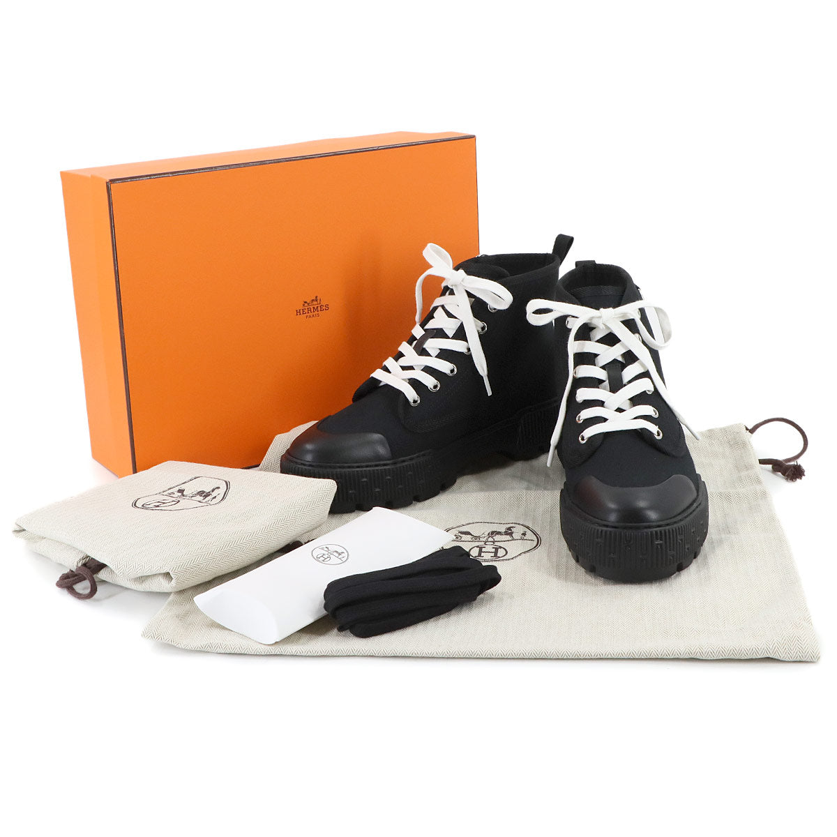 Itineraire Hi cut Sneakers Canvas Black 38 Women's