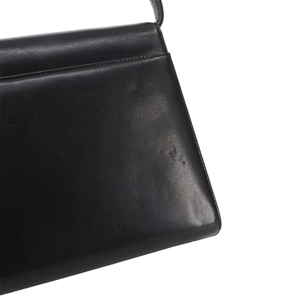 Hand Bag Leather Black Purse