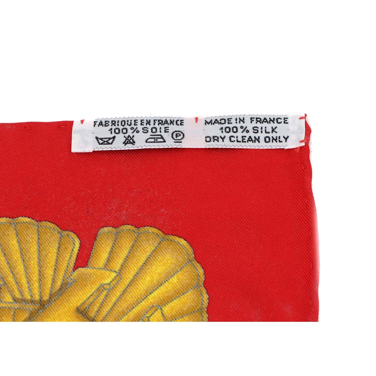 Carre 90 Scarf Automobile Silk Red Multicolor