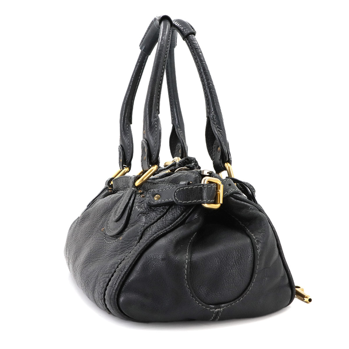 Paddington Hand Bag Leather Black Purse