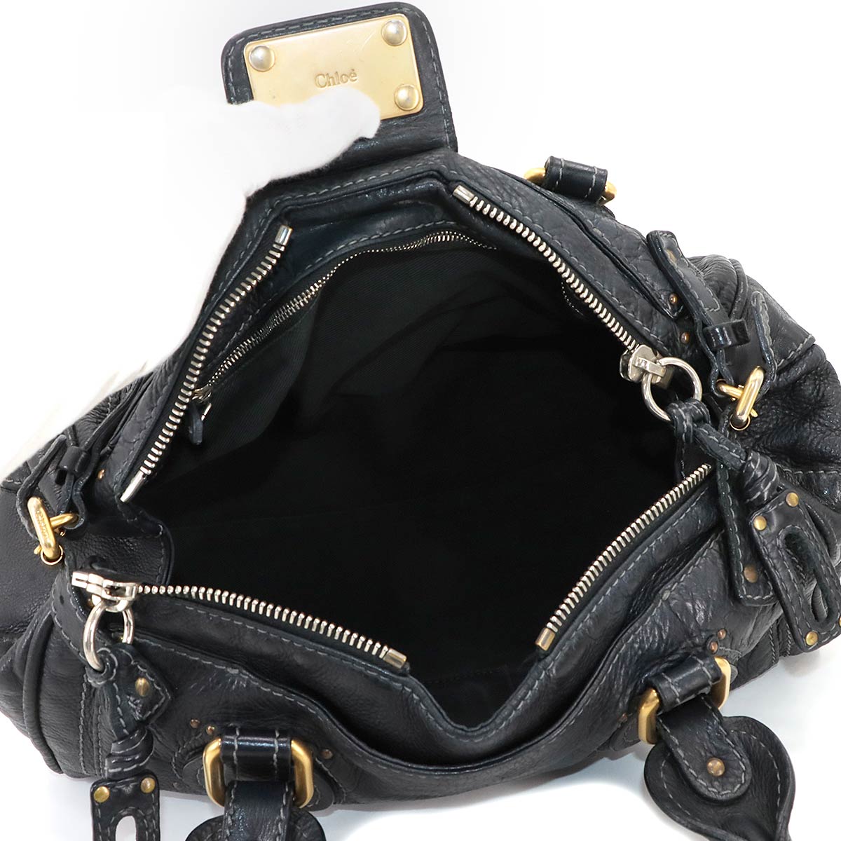 Paddington Hand Bag Leather Black Purse